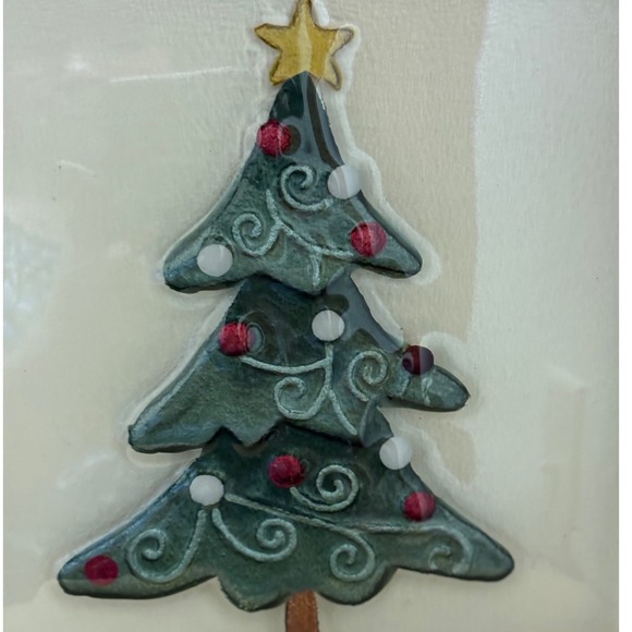 Pfaltzgraff Winterberry Square Glass Platter Painted Tree 14" Note!
14"-Note! - Picture 2 of 10